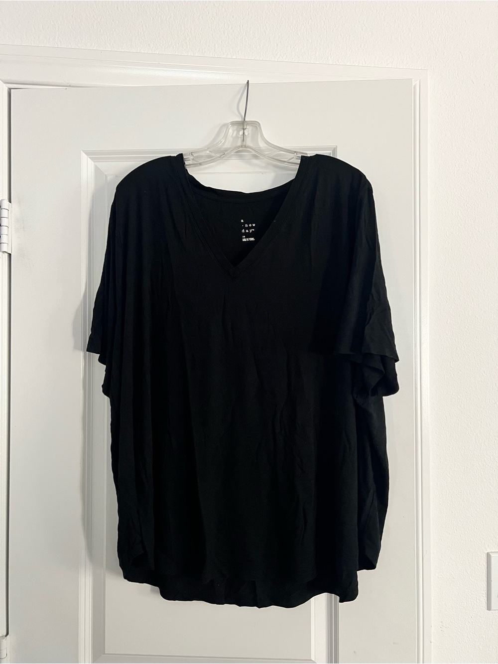 A New Day Short Sleeve V-Neck Top